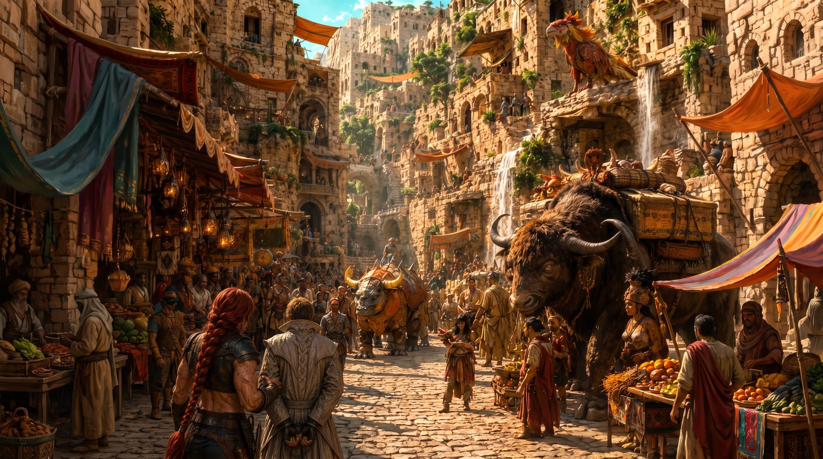 The terraced market city of Terranok