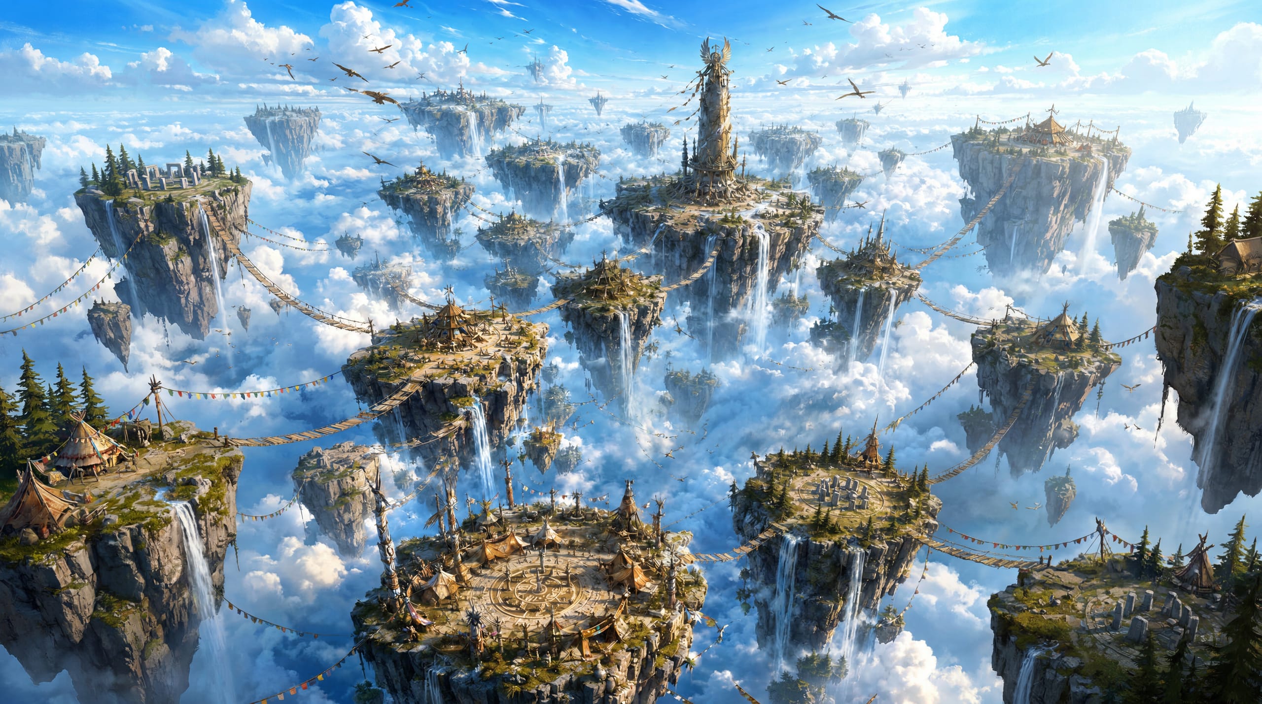 Welkin — floating islands above a sea of cloud